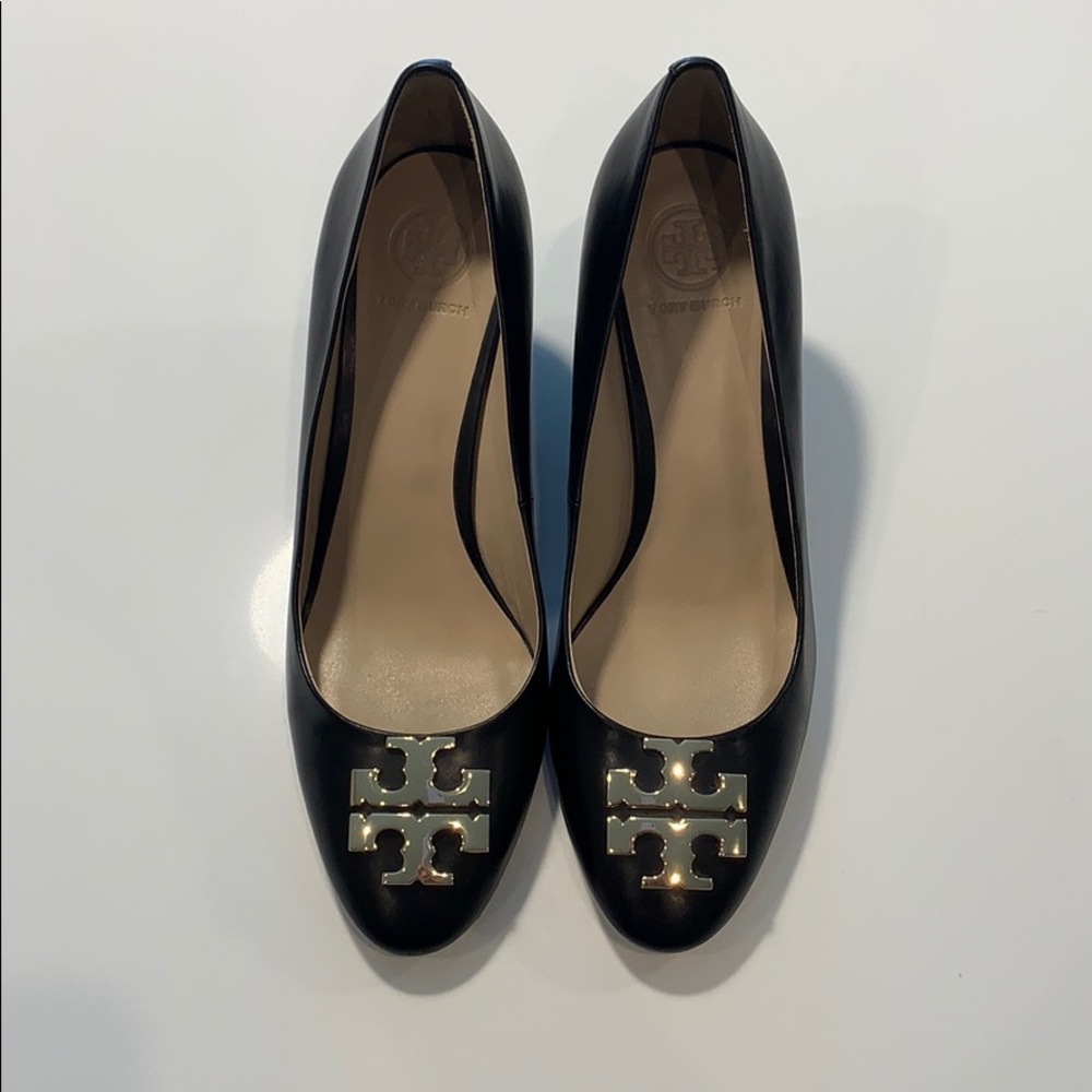 Tory Burch Raleigh Leather Wedge Pump